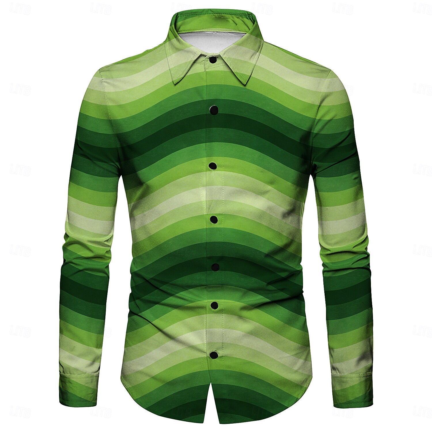 St.Patrick 2026 Retro Vintage 1970s Shirt Aloha Shirt Long Sleeves Hippie Fancy Dress Men's Masquerade 4th of July Party Festival Adults' Shirt 2026 - $23.99 –P2
