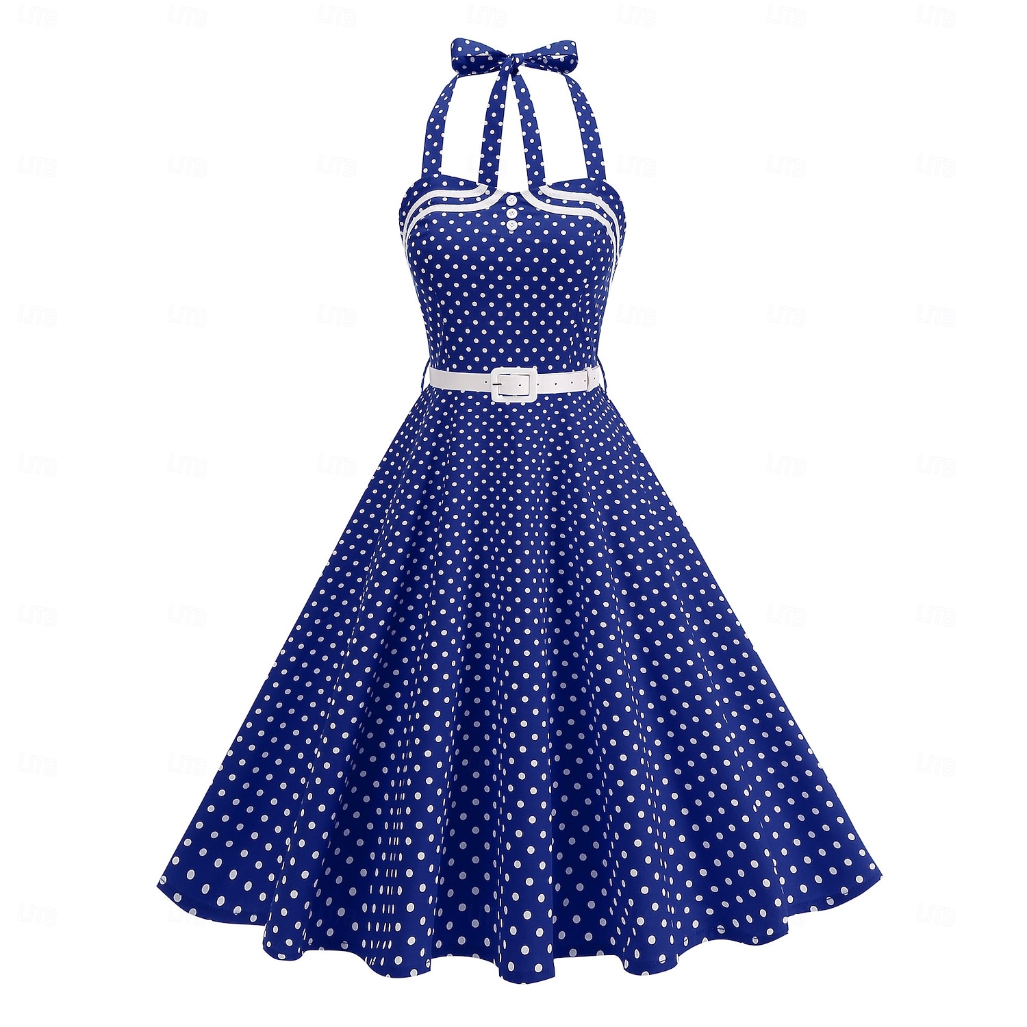 1950s Retro Vintage Rockabilly Midi Swing Dress Flare Dress Sleeveless Polka dots Fit & Flare Swing Fancy Dress Women's Carnival Valentine's Day Masquerade Vacation Dailywear Bachelorette Party 2026 - $49.99 –P18