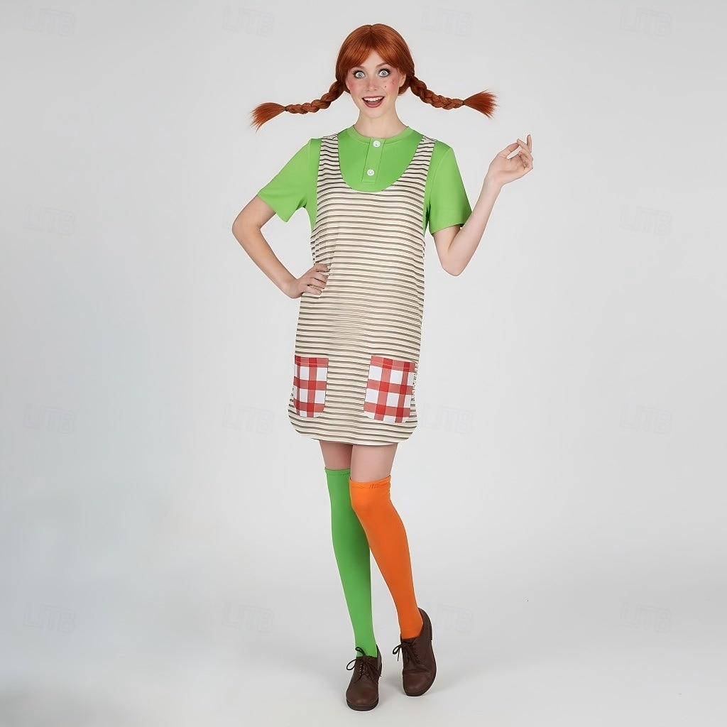 Vestidos Disfraz de lujo Chica pelirroja divertida Cosplay Adulto Mujer Víspera de Todos los Santos Carnaval Fiesta Rendimiento Disfrazarse 2026 - $49.99 –P1