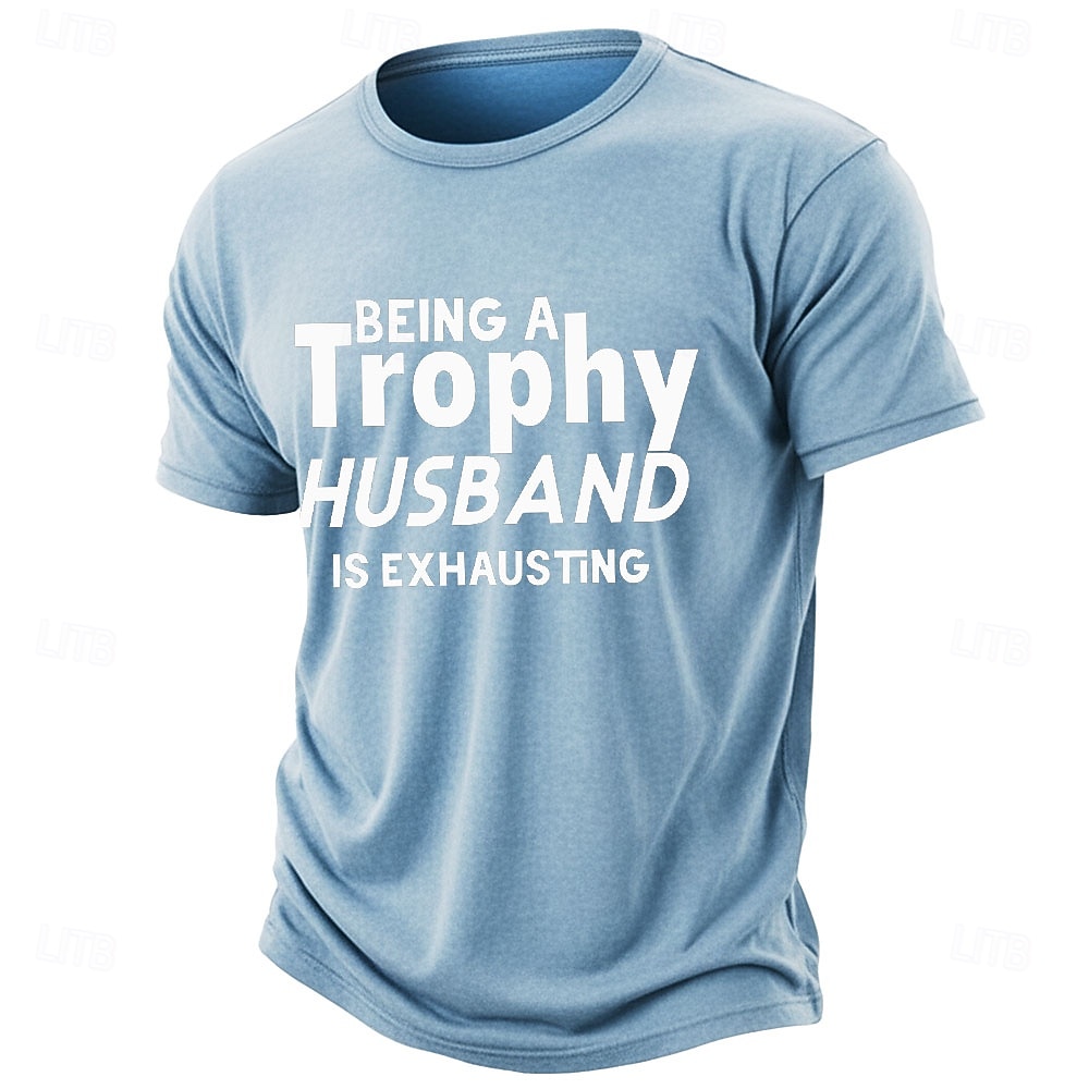 Vintage Distressed Being A Trophy Husband Is Exhausting Sarcastic Quote Tee Mens Washed Soft Cotton Blend Graphic Shirt Clothing Apparel S M L XL XXL XXXL 2026 - $21.99 –P3