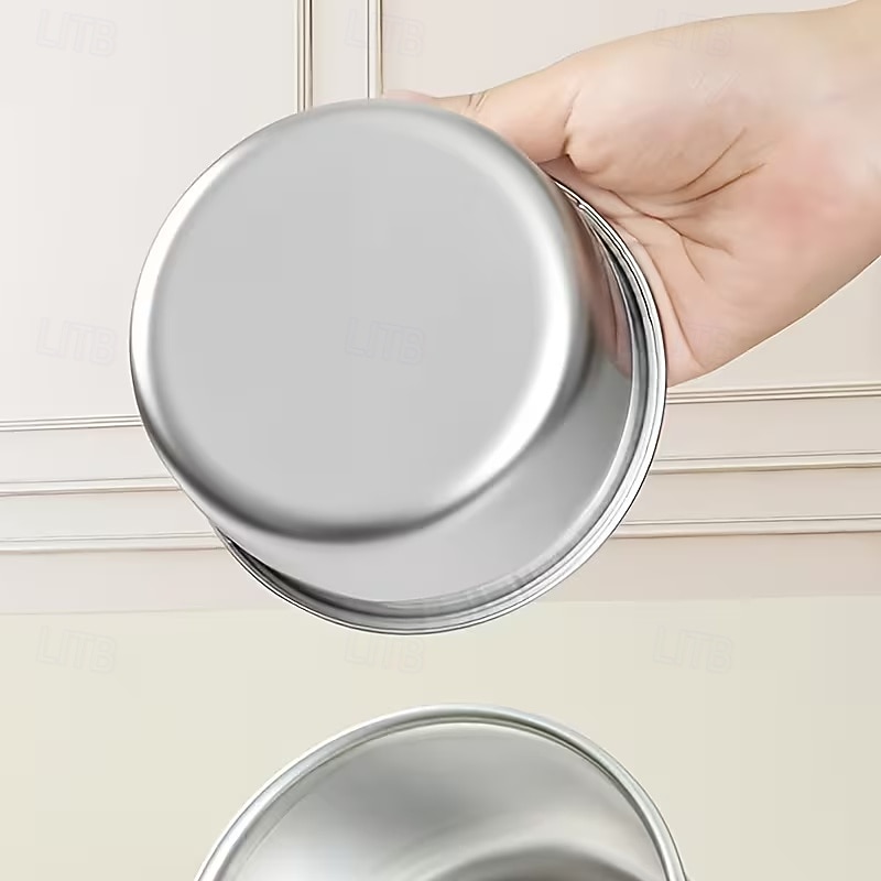 4/6 קערות נירוסטה עם מכסים, אטומות לדליפות &ניתן לערום - אידיאלי לשימוש ביתי, חובבי פירות, מיכלי הכנת ארוחות, ארגון מקררים, מתקן מצרכים, פיקניקים &אחסון 2026 - $10.49 –P9