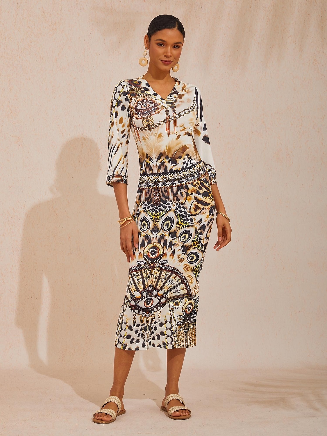 Vintage Leopard Jewelry High-Stretch Maxi Dress 2026 - $102.99 –P3