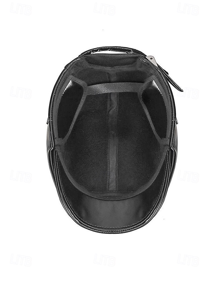 Miesten keinonahkainen lippis, tyylikäs taittuva korvaläpällinen muotoilu, saatavilla useissa väreissä, täydellinen talvi- ja ulkoiluun 2026 - $11.99 –P10