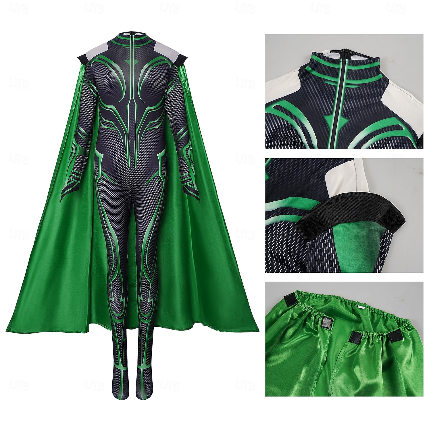 Thor: De Laatste Strijd Geheel Zentai-Pakken Mantel Kostuum Film Cosplay Kostuum for Dames Volwassenen Halloween Maskerade Prestatie Halloween 2026 - $68.99 –P5