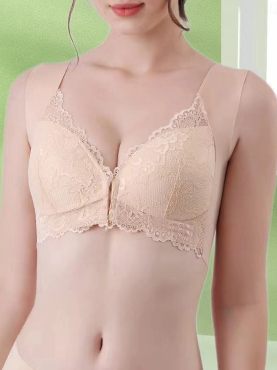 Dames Corrigerend ondergoed Modieus Sport Heldere kleur Kant Blote rug Dagelijks Huis Mouwloos V-hals Zwart Blozend Roze Bruin Beige Grijs Zomer Lente Herfst Winter Strak 2026 - $14.99 –P7