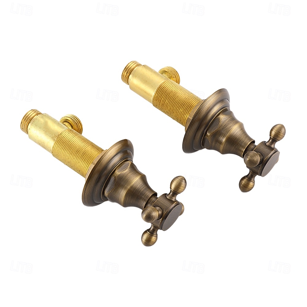 Robinet de lavabo - Séparé Électroplaqué Diffusion large Deux poignées trois trousBath Taps de 2026 ? $372.59 –P3