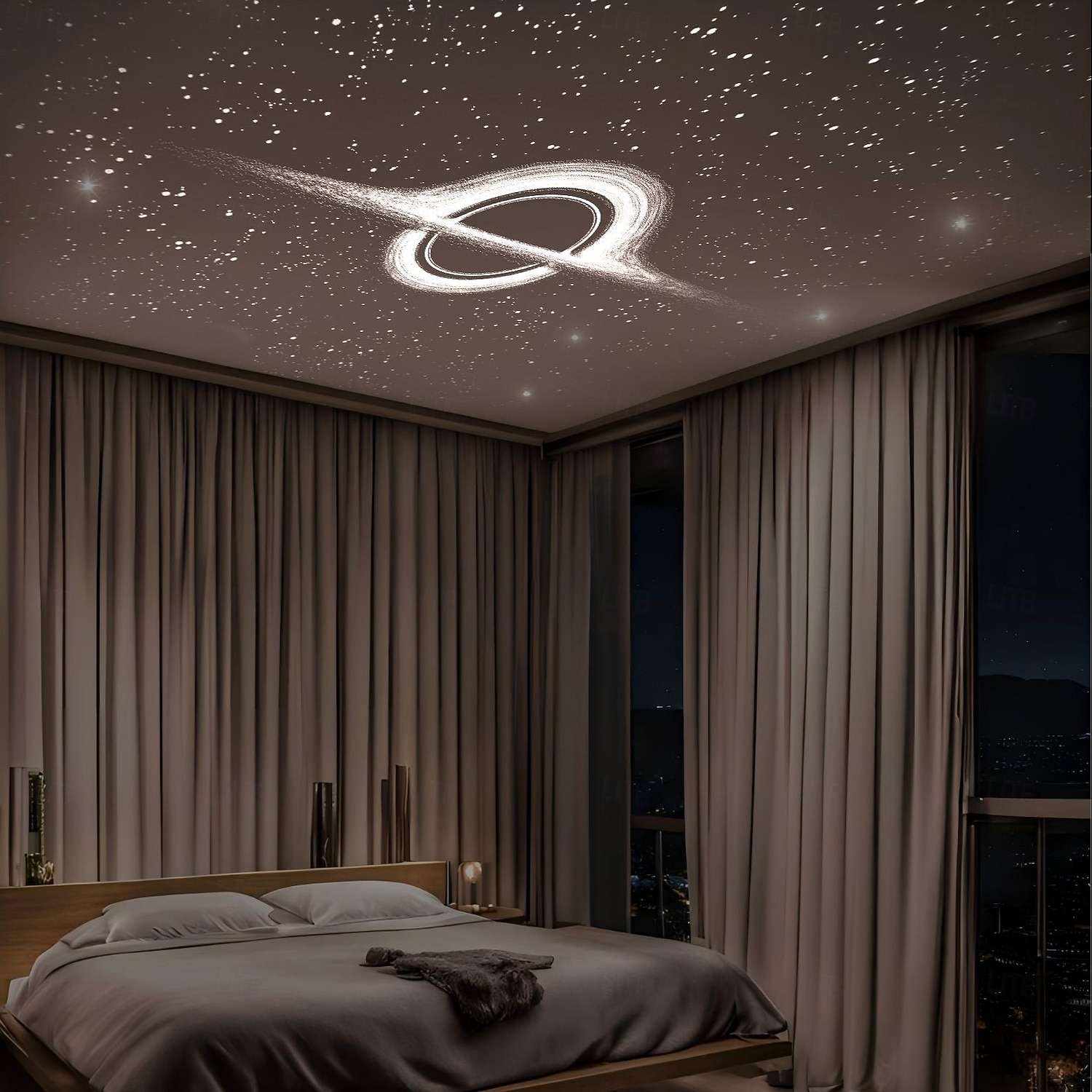 Lumină de atmosferă cu cer înstelat USB montată pe mașină, lumină de proiectie superioară pentru cer înstelat, modificare auto, decorațiuni interioare 2026 - $28.99 –P2