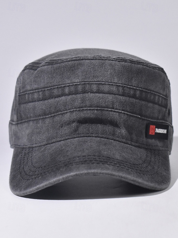 2026年 メンズコットンミリタリーキャップ、調節可能なカジュアルアーミースタイルの帽子、複数の色、軽量で通気性のあるデザイン、メンズアウトドア&日常のカジュアルな帽子  コレクション – $11.99 –P5