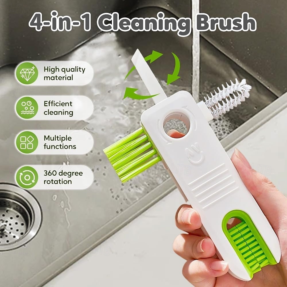 2er-Pack Becherdeckel-Reinigungsbürste 4-in-1, multifunktionales Reinigungswerkzeug für Isolierflaschen, tragbarer Deckelreiniger für Gläser, Wasserkocher, Schnuller, Deckelspalte und die Reinigung in der Küche. 2026 - $22.99 –P3