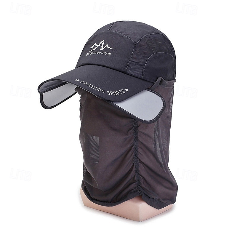 Chapéu de sol com aba retrátil para pesca, ciclismo e escalada ao ar livre, com proteção UV e protetor de nuca removível, boné de beisebol respirável com proteção solar para homens e mulheres. de 2026 por $16.99 –P6