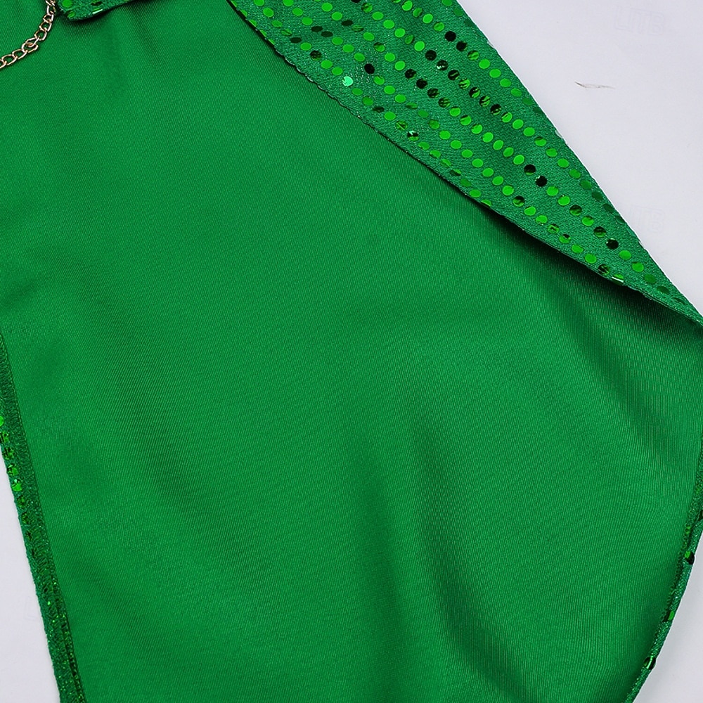 St. Patrick 2026 Punk & Gothic Middeleeuws Jas Jack Rok Lange Mouwen Prins Elf Edelman Pailletten Kostuum Voor heren Koninklijk Stoompunk Halloween Carnaval Maskerade Evenement / Feest Maskerade 2026 - $75.99 –P7