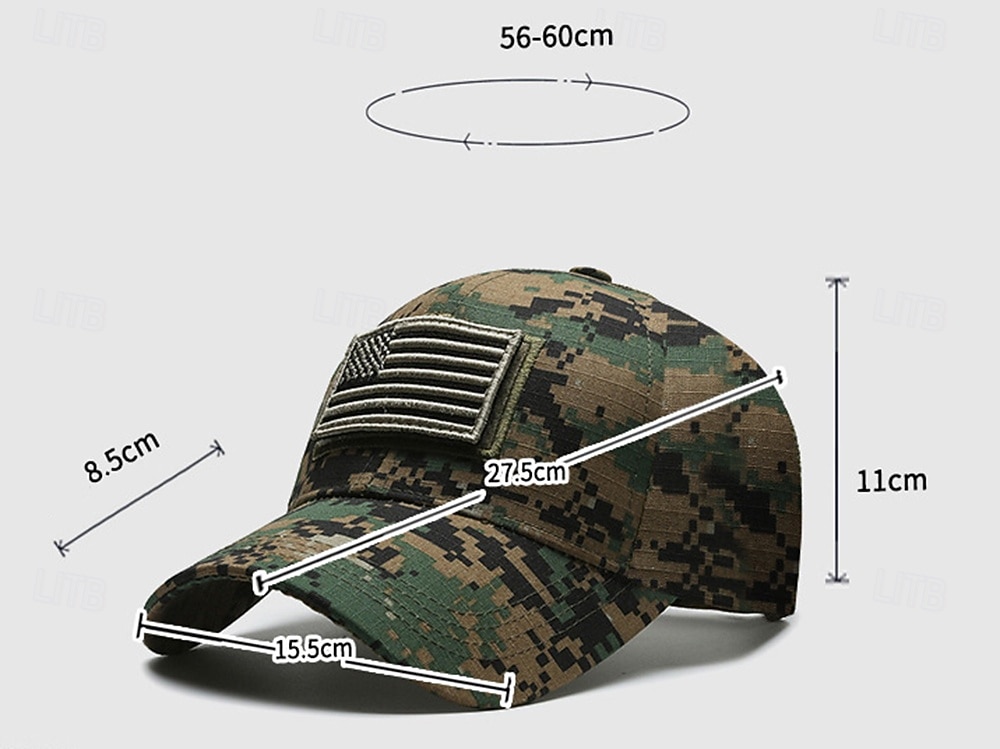 Gorra de Béisbol Color Camuflaje Bandera estadounidense Retro Antiguo Patriótico para Unisexo Adulto Impresión 3D  para Día de la Independencia 4 de julio Exterior Casual Diario 2026 - $15.49 –P1