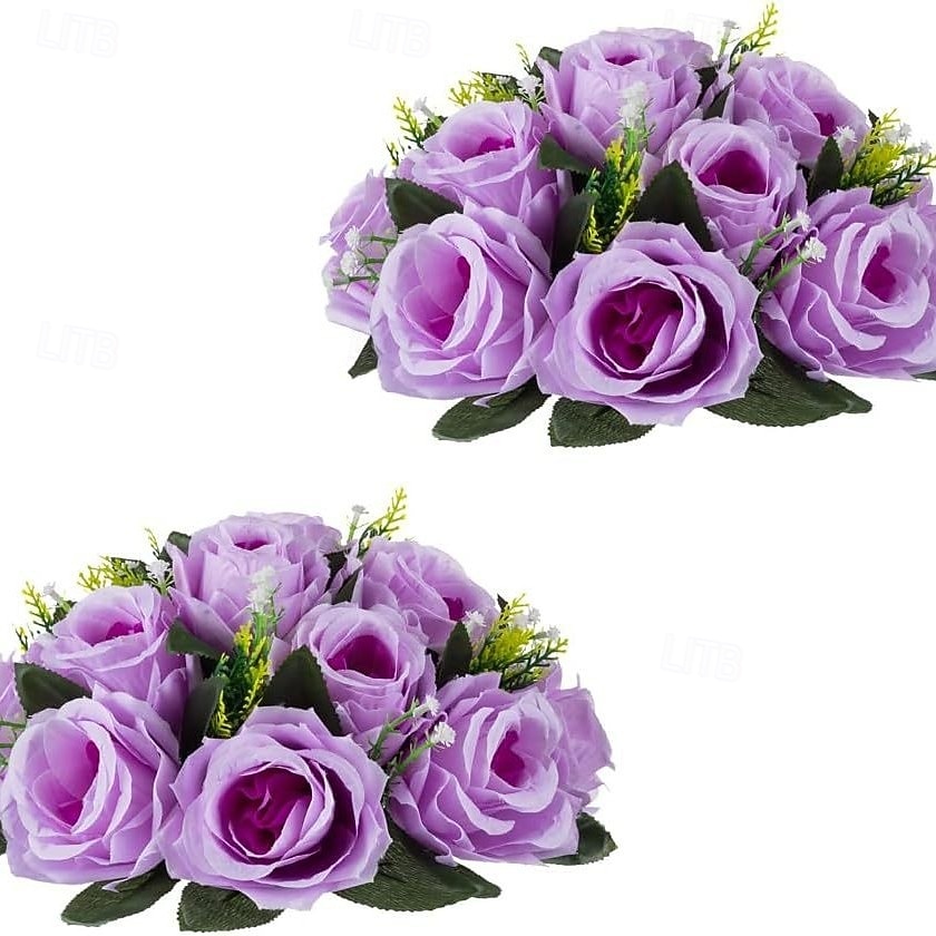 Kunstmatige trouwrozenbal, halfronde, levensechte neprozen voor bruiloft, verloving, thuis, feest, Valentijnsdag, Moederdag &seizoensdecoraties 2026 - $20.99 –P10