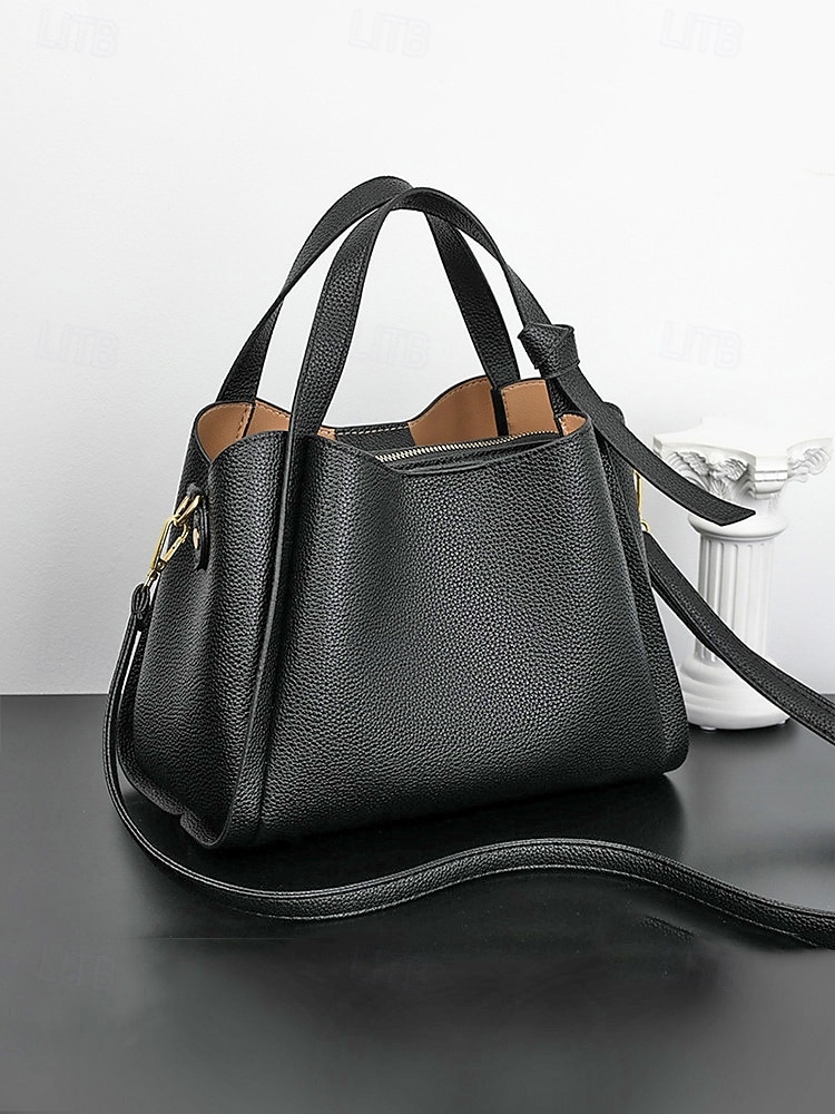 Handväska i konstläder för kvinnor – flerfärgade alternativ, mångsidiga axel- och crossbody-modeller, trendig och hållbar för både vardagliga och semiformella tillfällen 2026 - $26.99 –P13