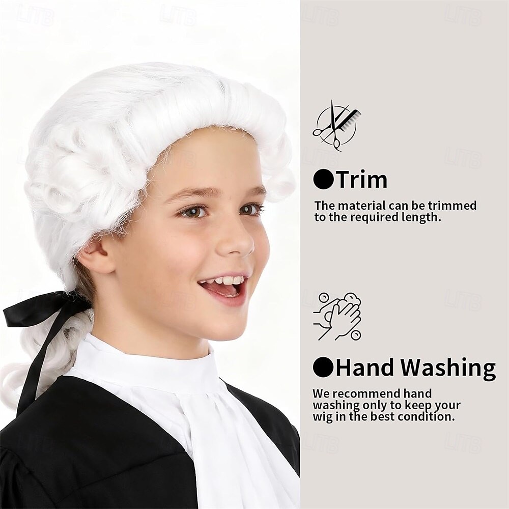 Long Curly Colonial Judge Cosplay Wig – Lightweight & Transformative for Events & Parties 2026 - $28.99 –P2