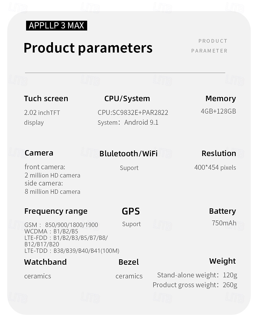 Lokmat appllp 3 max smartwatch 2,02 cala 4G LTE komórkowy smartwatch telefon krokomierz przypomnienie o połączeniach monitor aktywności kompatybilny z Androidem, iOS, GPS unisex, połączenia bez użycia rąk, sterowanie multimediami ipx-4 55 mm 2026 - $334.49 –P16