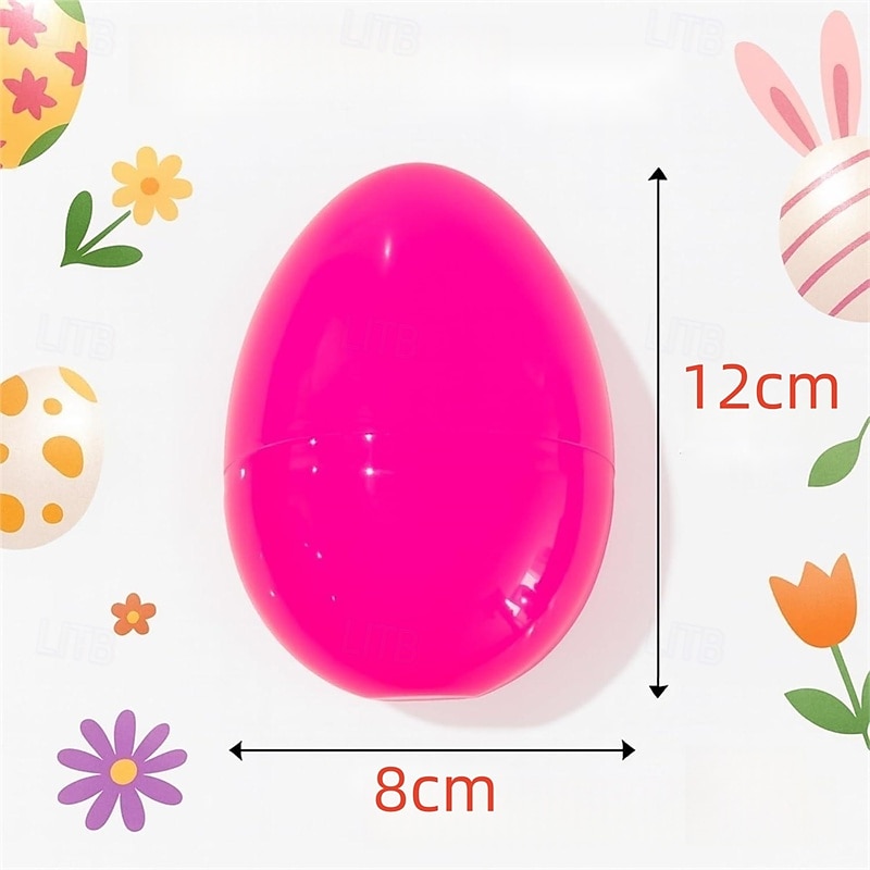 18/30 Pcs Large Plastic Easter Eggs, 4.8 Inch Colorful Jumbo Fillable Eggs for Easter Egg Hunt, Easter Basket Stuffers, Basket Fillers, Party Favors, Classroom Prizes, Treat Candy Containers 2026 - $23.99 –P6