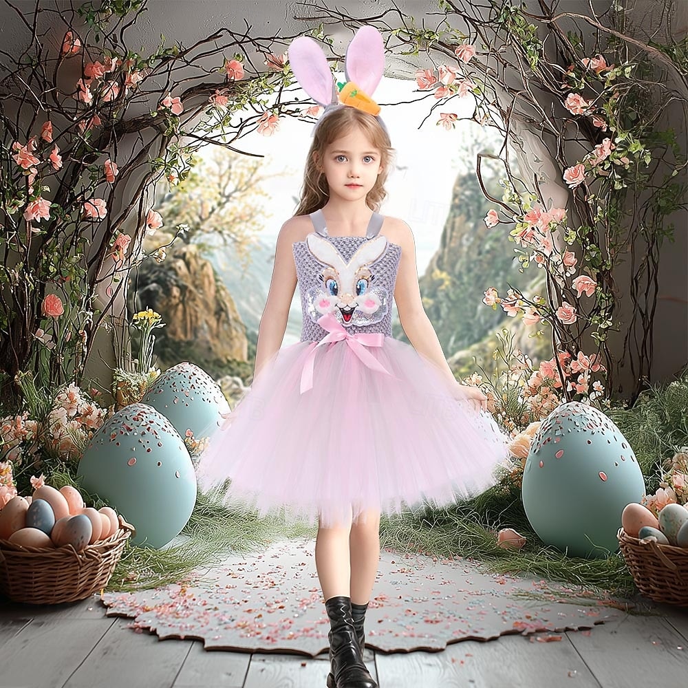 Tutu Robe Princess Animal Easter Bunny Dresses Funny Kid's Girls' Children's Day Easter Carnival Party Dress Up 2026 - $24.99 –P2