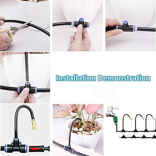 sistema di raffreddamento a nebulizzazione per esterni con ugelli di nebulizzazione regolabili a 360°, sistema di irrigazione e irrigazione automatico per giardino, patio, serra, raffreddamento e umidificazione del 2026 a $16.99 –P11