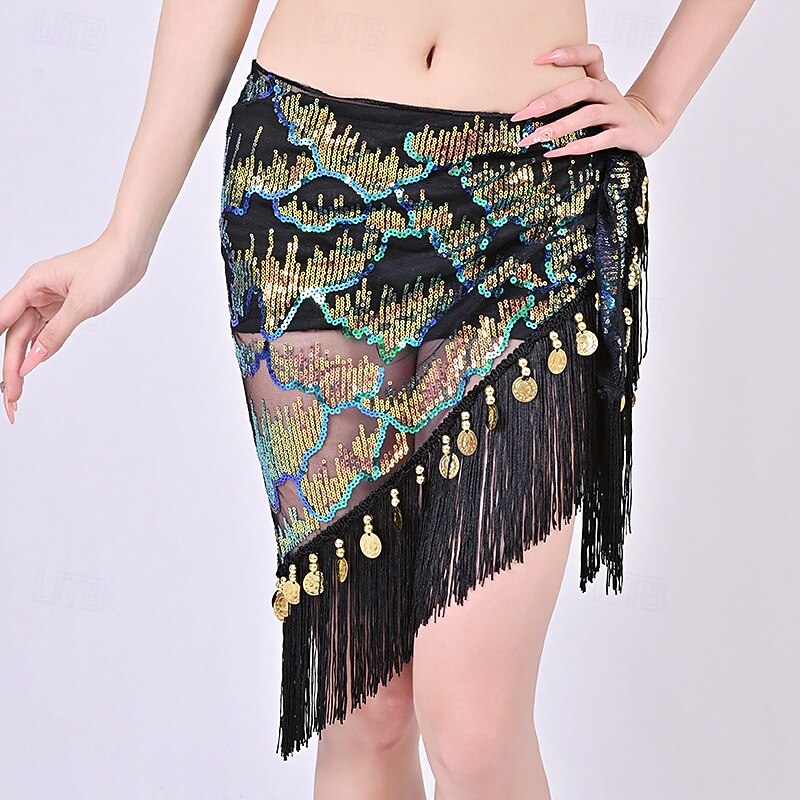 Foulard de hanche à paillettes multicolores de Samba Dancewear - Costume de performance de 2026 ? €17.38 –P7