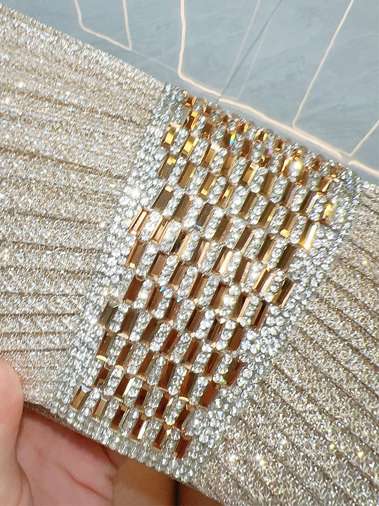2026年 女性用スパンコール付きポリエステル製イブニングクラッチ - マルチカラー - チェーンストラップ - 結婚式やパーティーに最適  コレクション – $18.99 –P13