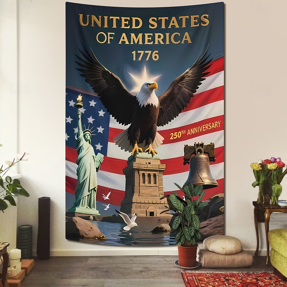 Independence Day Tapestry Banners Blanket Flag 3D Bedroom Living Room Dorm Teens Room College Dorm Wall Porch Home Decor 2026 - $20.99 –P1