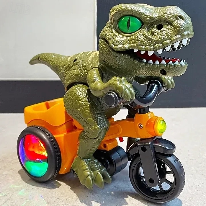 Juguetes de dinosaurio con luces, juguete para niños pequeños de 3 a 4 años, juguete de dinosaurio en movimiento, juguete de dinosaurio eléctrico para niños de 3 a 5 años, regalos de cumpleaños 2026 - $23.99 –P3