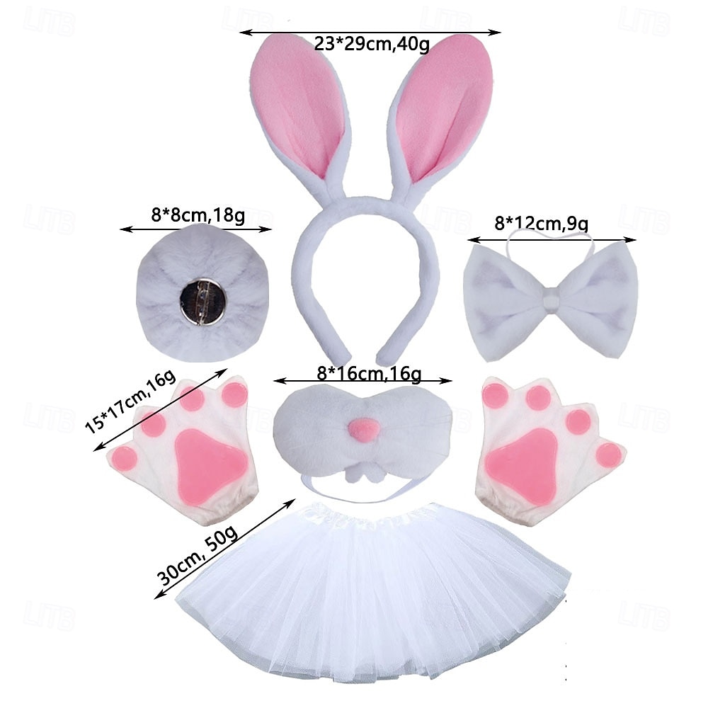 Mehre Accessoires Tier Kaninchen Osterhase Lustig Kinder Mädchen Halloween Karneval Karneval Party Verkleiden 2026 - $23.99 –P3