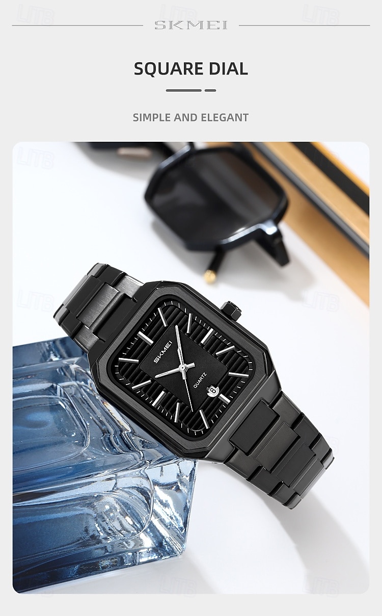 SKMEI Heren Quartz horloges Minimalistisch Modieus Vrijetijdshorloge Zakelijk Kalender WATERDICHT Wereldtijd Decoratie Teräs Horloge 2026 - $31.99 –P6
