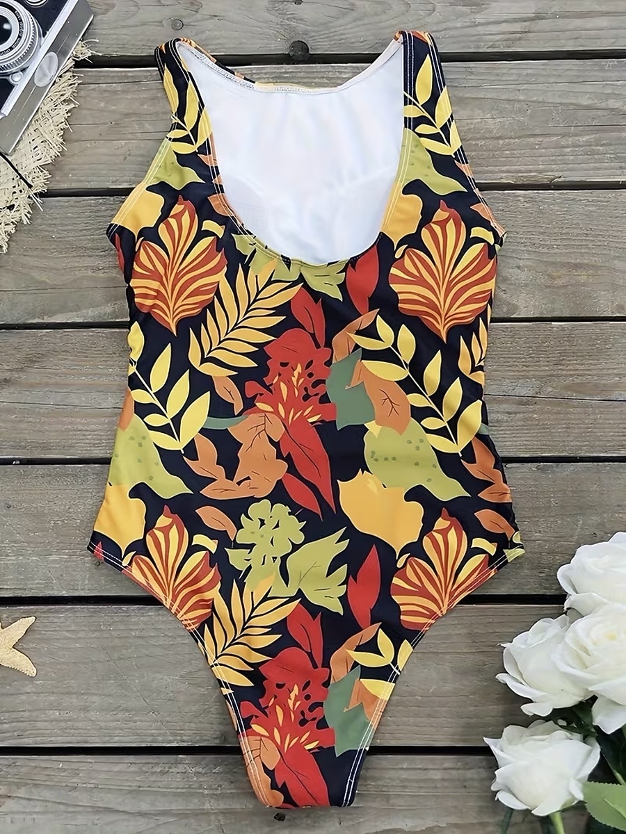 Naisten Uima-asut Yksi kappale Monokini Alushousut Uimapuku Vatsatuki Korkea vyötärö Ohut Avoin selkä Loma Ranta-asut Kuvitettu Eläin Pyöreä kaula-aukko Hihaton Uimapuvut 2026 - $31.99 –P3