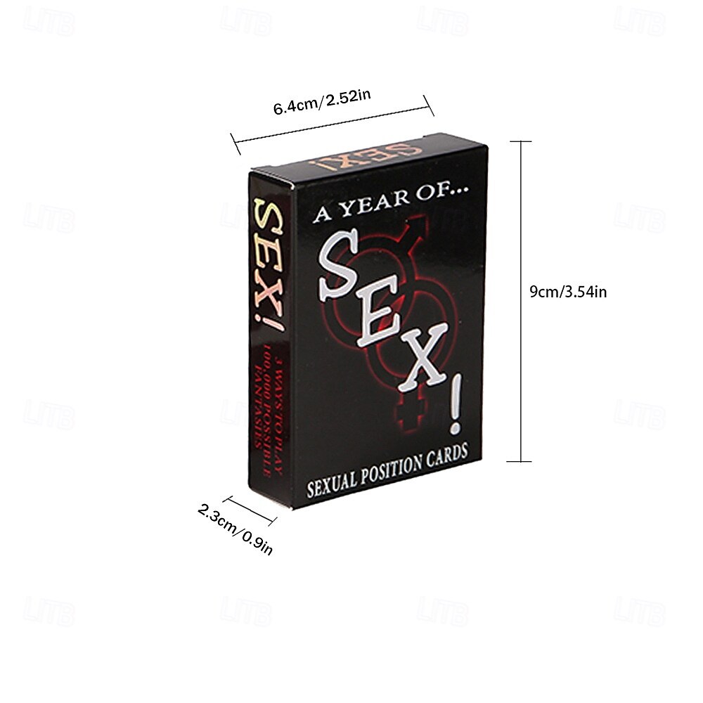Cartonașe razuibile pentru un an de sex pentru cupluri - jocuri cu poziții sexuale obraznice pentru întâlniri romantice - provocări romantice de intimitate - aniversare distractivă, Ziua 2026 - $14.99 –P1