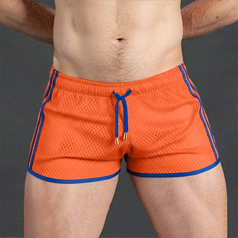 Men's Active Shorts Shorts Casual Shorts Mesh Plain Solid Quick Dry Breathable Short Outdoor Vacation Gym Sports Sport Blue Black Micro-elastic 2026 - $14.99 –P3