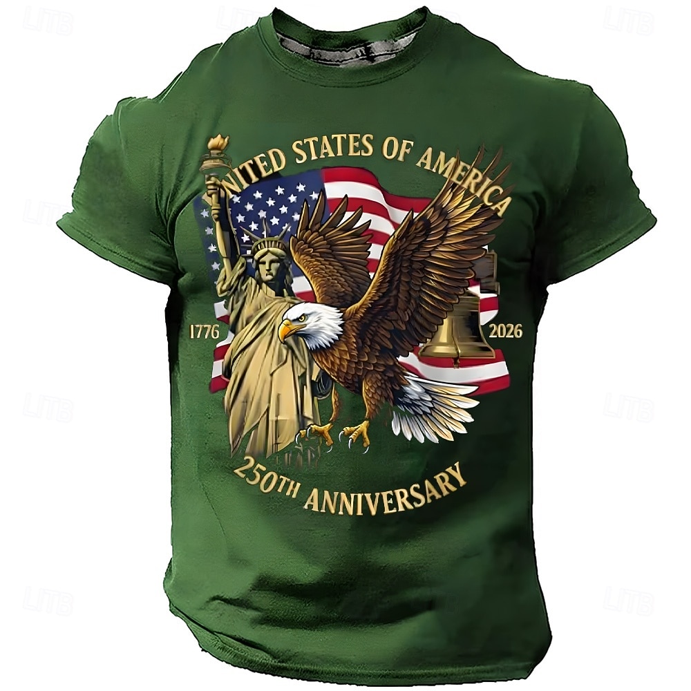 4η Ιουλίου 2026 250η Ημέρα Μνήμης Τ-shirt 2026 - $8.99 –P5