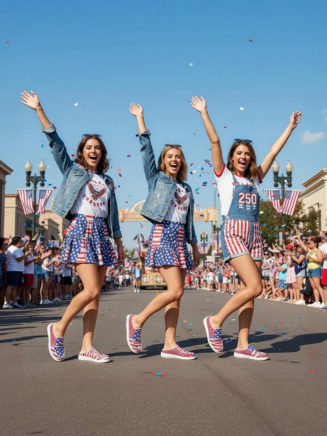 250η Επέτειος Ηνωμένων Πολιτειών Γυναικεία Μάλικι Κόκκινο Μπλε με εκτύπωση Σημαίας ΗΠΑ – Παπούτσια Slip-On από Καμβά για ΗΠΑ 4η Ιουλίου Υπαίθριες εκδηλώσεις Ταξίδια  Καθημερινή Χρήση 2026 - $32.99 –P6