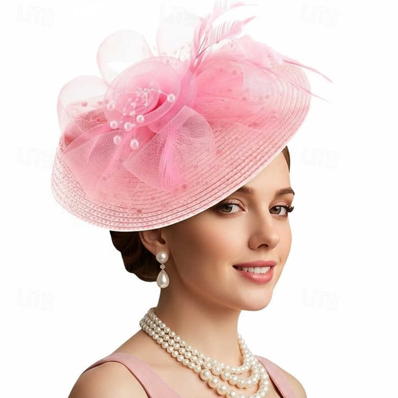 Derby Fascinator Hat Fascinator Gentlewoman Fancy Dress Women's Masquerade Ascot Horse Racing Festival Adults' Headpiece All Seasons 2026 - $19.99 –P7