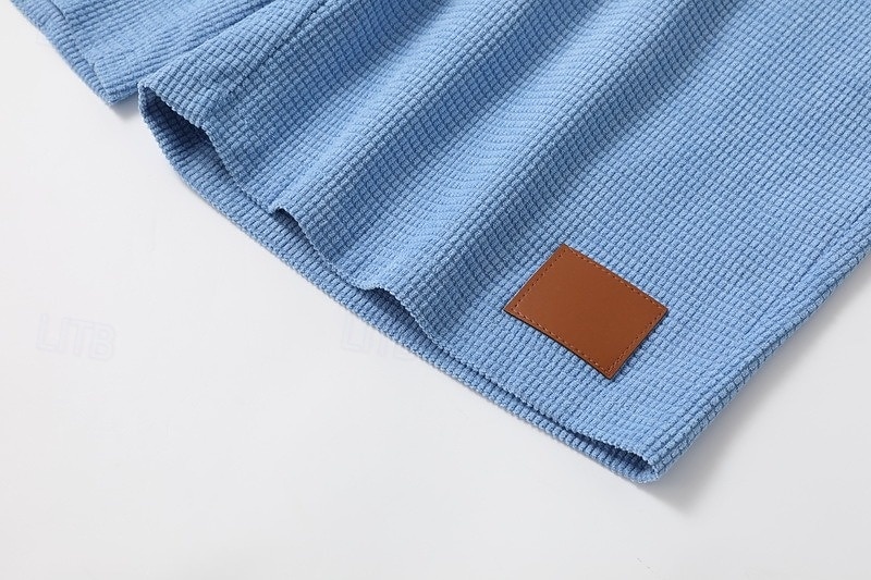 Ανδρικά Σορτς βάφλα Σορτσάκια Καλοκαιρινό σορτς Casual σορτς Κορδόνι Τσέπη Ελαστική μέση Σκέτο Άνεση Αναπνέει σύντομο ΕΞΩΤΕΡΙΚΟΥ ΧΩΡΟΥ Διακοπές Αθλητισμός Καθημερινό Μαύρο Λευκό Μικροελαστικό 2026 - $21.99 –P6