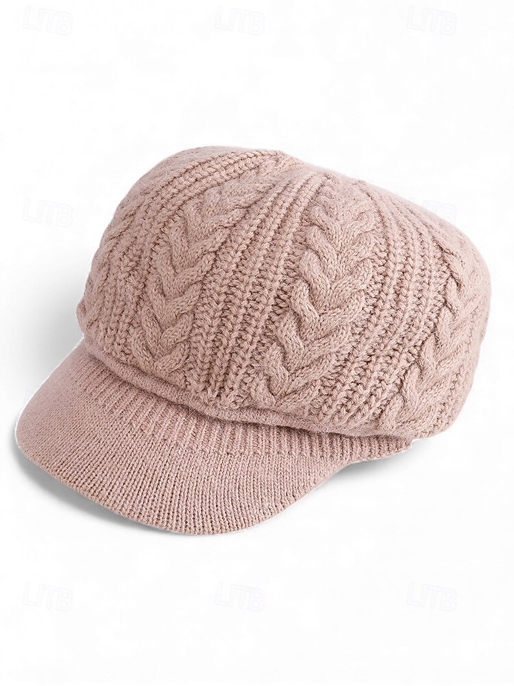 Strikket baseballcaps for kvinner med fleecefôr, flere farger, varm og koselig vinterlue 2026 - $11.99 –P9