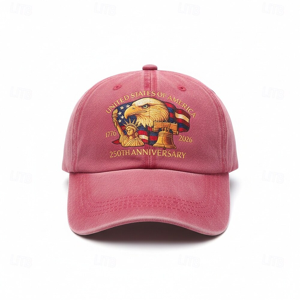 Baseballmütze Amerikanische Flagge Retro Vintage Erbe Patriotisch 1776–2026 für Unisex Erwachsene 3D-Druck  für Unabhängigkeitstag / 4. Juli 4. Juli Outdoor Alltagstauglich 2026 - $13.99 –P7