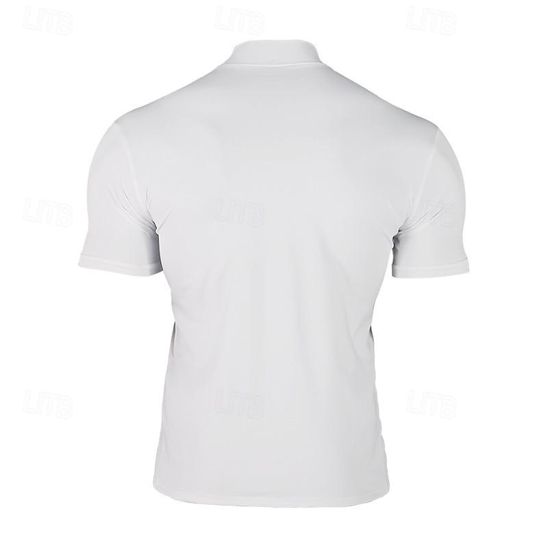 رجالي لون سادة تيشيرت للجري قميص ضاغط الصيف الربيع الخريف كم قصير سريع جاف ضغط رطوبة فتل تمرين نادي رياضي التدريب النشط ممارسه الرياضه أسود أبيض كوفي ملابس رياضية ألبسة رياضية 2026 - $22.99 –P5