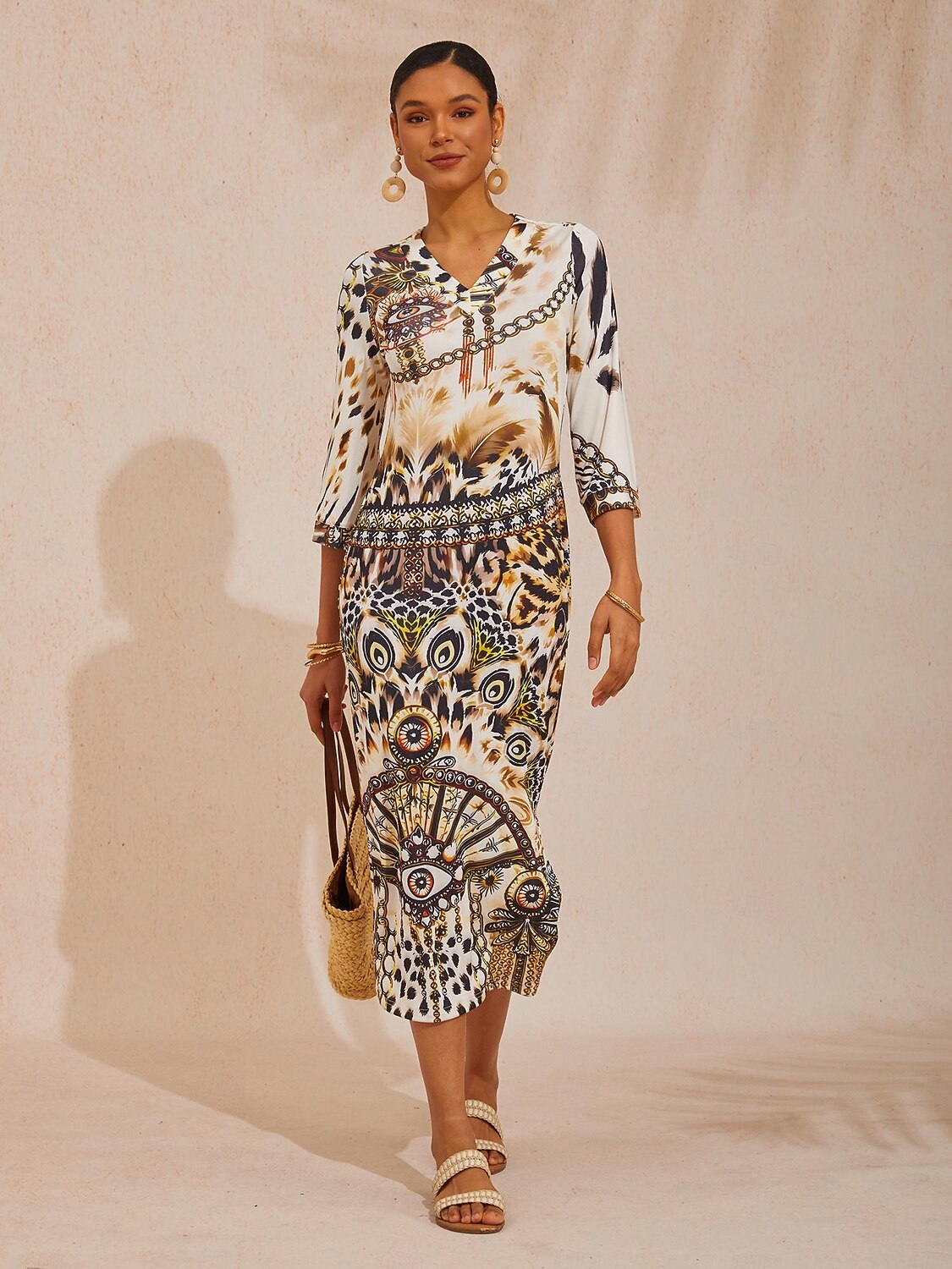 Vintage Leopard Jewelry High-Stretch Maxi Dress 2026 - $102.99 –P5