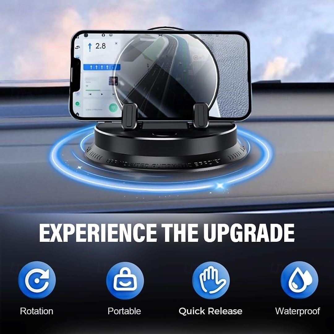2026年 滑り止めベース、ダッシュボードマウント、見やすい回転式デザイン、すべての車両に対応、PC素材、ナビゲーションサポート、ダッシュボードマウントを備えた多機能車載電話ホルダー  コレクション – $30.99 –P1