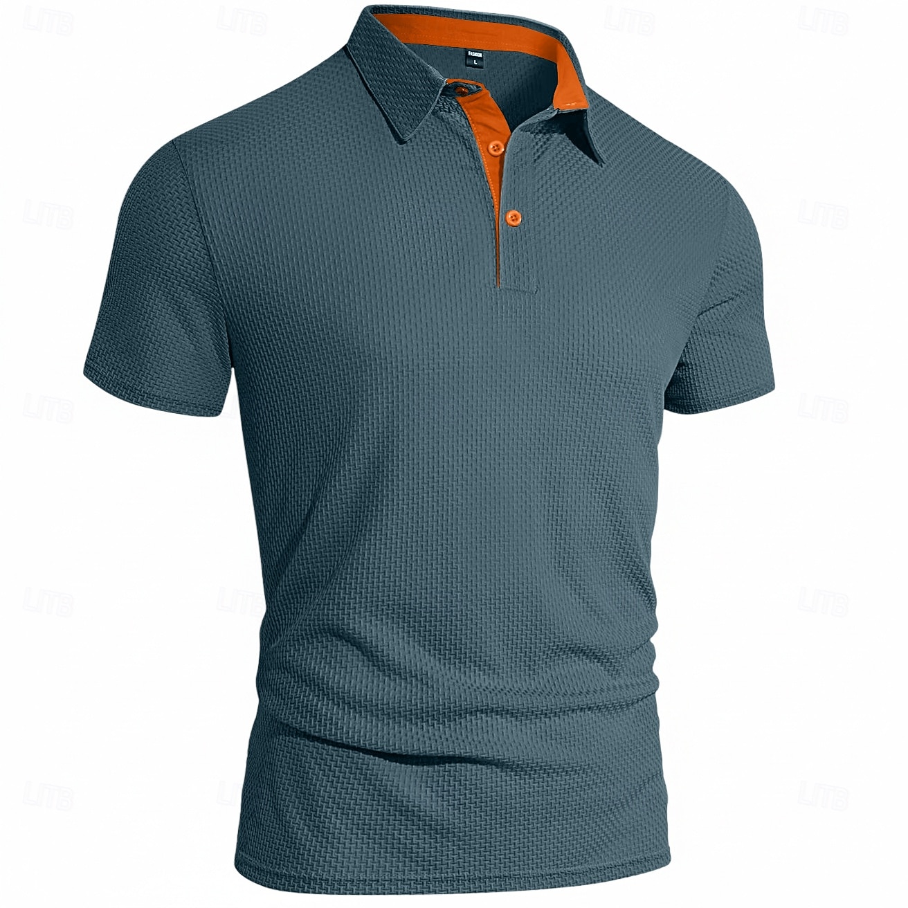 Homens Textura Polo Malha Waffle Casual O negócio Clássico Manga Curta Moda Moderno Côr Sólida Botões Verão Primavera Todas as Estações Normal Branco Textura de 2026 por $20.99 –P9