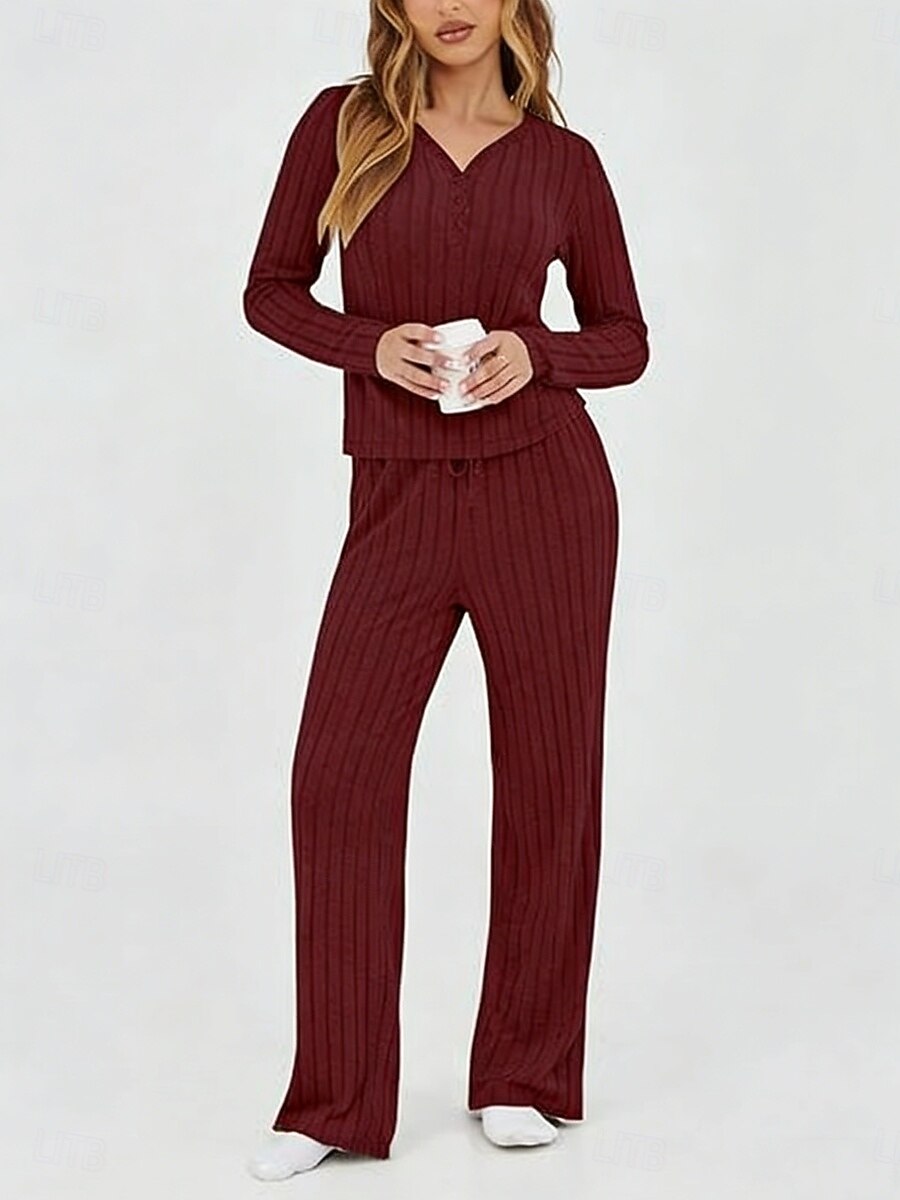 Mujer Conjuntos de dos piezas Conjuntos de pantalones Bolero Manga Larga Escote en Pico Color sólido Elegante Moda Ropa de calle Casual Diario Exterior Negro Vino Morado Primavera Ajuste regular 2026 - $31.99 –P6