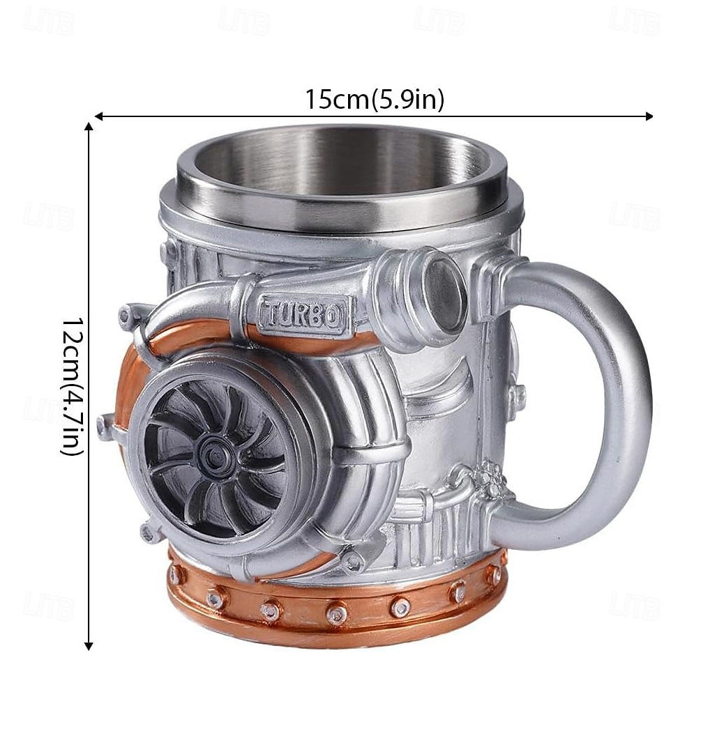 retro V8-moottorimuki, luovat turboahtimella varustetut mukit, uutuus 3D-mekaaninen kahvikuppi, ihanteellinen lahja autoharrastajille, mekaanikoille &vaihdelaatikot 2026 - $23.99 –P10