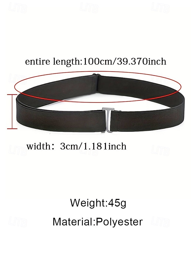 Women's Polyester Elastic Stretch Belt, Adjustable No-Show Waist Belt with Flat Buckle, Multiple Colors for Outdoor Activities, Daily Casual Wear, and Travel, Comfortable Invisible Belt for Jeans 2026 - $9.99 –P10