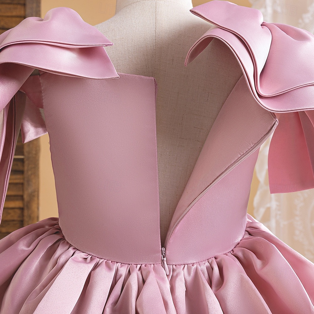 Kinder Mädchen Partykleid Einfarbig Ärmellos Besonderer Anlass Geburtstag Niedlich Süß Polyester Midi Partykleid Sommer Frühling Kinder Rosa Rote Himmelblau 2026 - $54.99 –P8