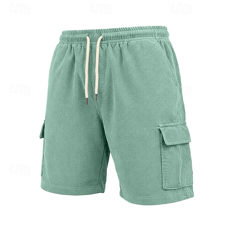 Miesten Shortsit Rennot shortsit Vakosametti shortsit Teksturoituja shortseja Tasku Joustava vyötärö Tavallinen Solid Color Mukavuus Hengittävä Polven yläpuolella Kausaliteetti ulko- Hiekkaranta Loma 2026 - $26.99 –P2