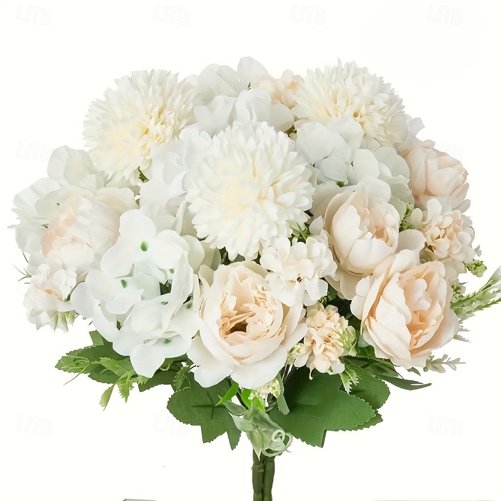 3 nippua ulkokäyttöön tarkoitettuja tekonurmi- ja pionikukkia, UV-suojattuja ja realistisia, sopivia sisä- ja ulkopuutarhan ikkunalaudoille keväällä, kesällä ja syksyllä häihin 2026 - $20.99 –P8