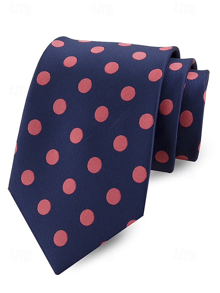 Men's Polyester Polka Dot Necktie, Multi-Color Classic Dot Pattern Tie, Elegant Slim Style for Groomsmen, Weddings, Formal Dinners, Banquets & Business Events 2026 - $11.99 –P9
