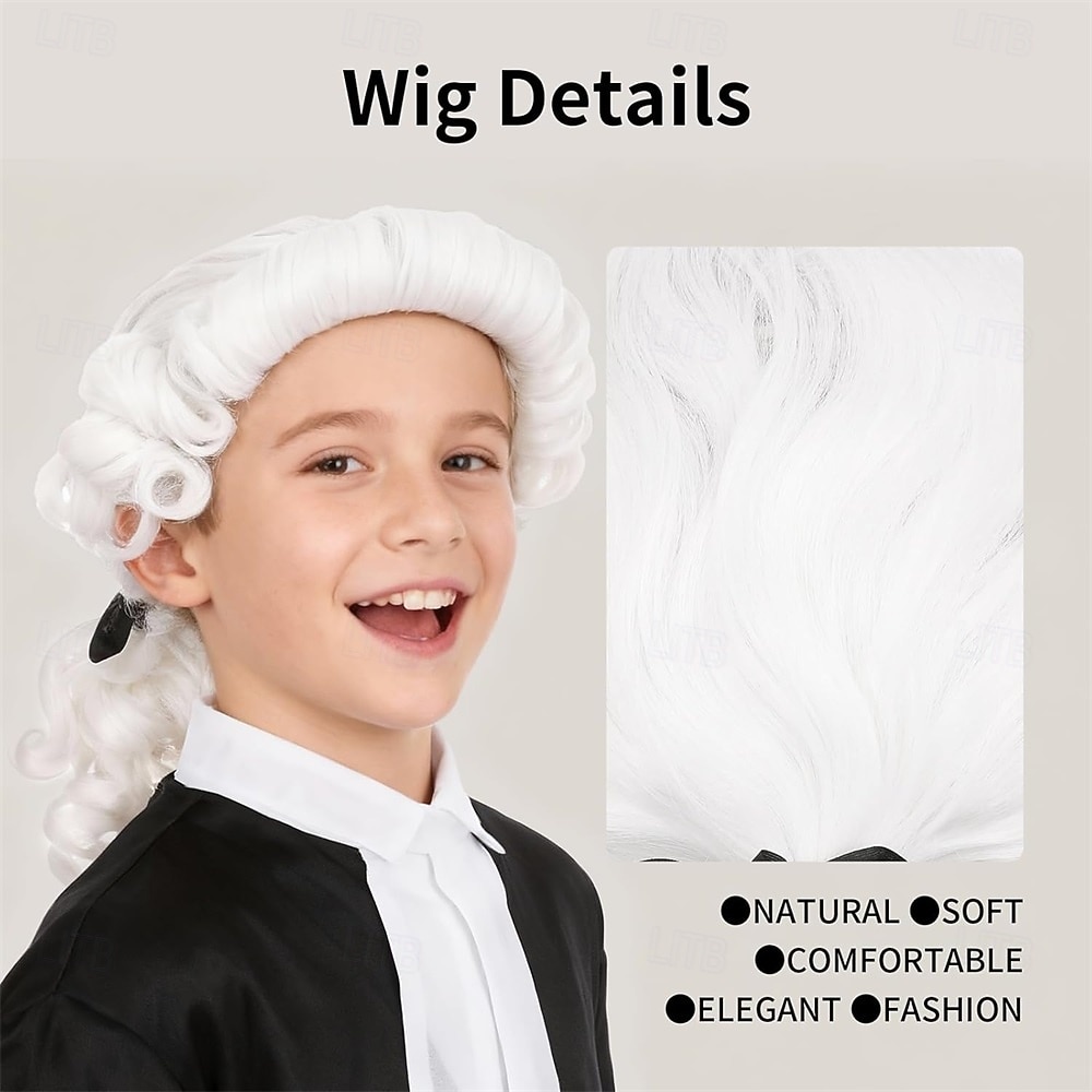 Long Curly Colonial Judge Cosplay Wig – Lightweight & Transformative for Events & Parties 2026 - $28.99 –P8